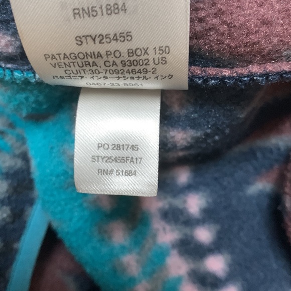 RARE EXC Patagonia Laughing Waters Elwha Blue Synchilla Snap T Fleece Women’s M - Picture 14 of 17